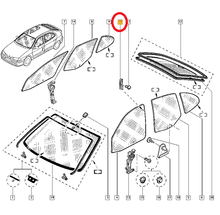 Charger l'image dans la galerie, 2X FIXATION FENETRE LEVE VITRE RENAULT R19 CLIO MEGANE SCENIC OEM: 7700838242
